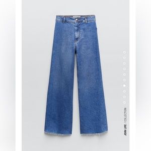 Zara marine straight jeans